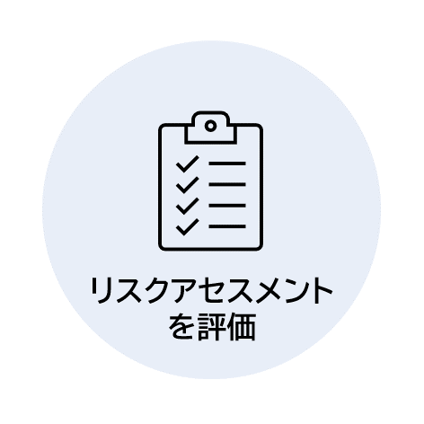 リスクアセスメントを評価
